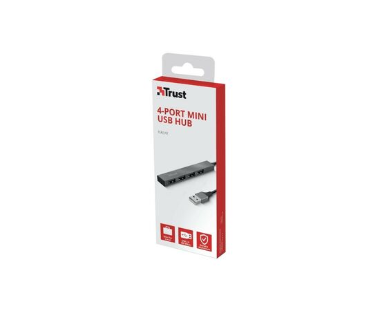Концентратор Trust Halyx Aluminium 4-Port Mini USB Hub (23786_TRUST), изображение 11 Концентратор Trust Halyx Aluminium 4-Port Mini USB Hub (23786_TRUST), изображение 11