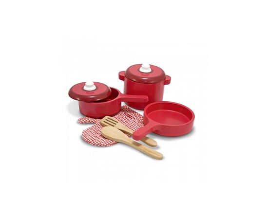 Игровой набор Melissa&Doug деревянной посуды (MD12610), изображение 5 Игровой набор Melissa&Doug деревянной посуды (MD12610), изображение 5