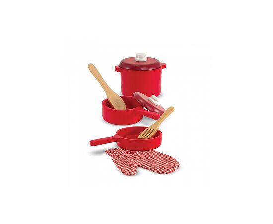 Игровой набор Melissa&Doug деревянной посуды (MD12610), изображение 6 Игровой набор Melissa&Doug деревянной посуды (MD12610), изображение 6