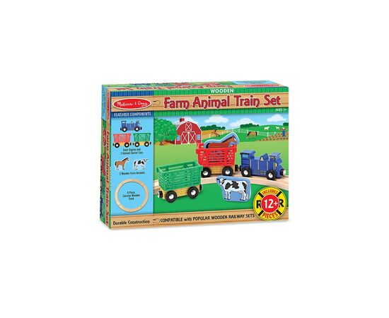 Игровой набор Melissa&Doug деревянный "Поезд с животными" (MD10644)