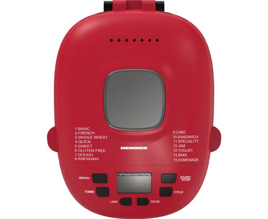Хлебопечка HEINNER HBM-915BKR, изображение 4 Хлебопечка HEINNER HBM-915BKR, изображение 4