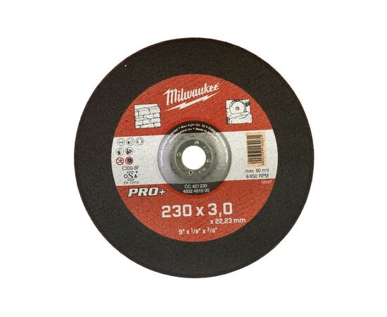 Круг відрізний Milwaukee по каменю CC 42/230х3 PRO (4932451500)