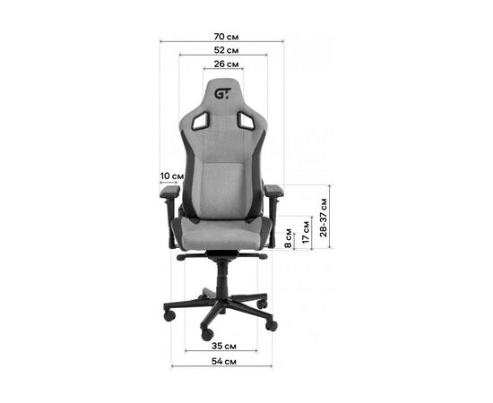 Кресло игровое GT Racer X-8005 Dark Gray, изображение 10 Кресло игровое GT Racer X-8005 Dark Gray, изображение 10