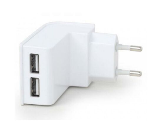 Зарядное устройство EnerGenie USB 2.1A white (EG-U2C2A-02-W), изображение 2 Зарядное устройство EnerGenie USB 2.1A white (EG-U2C2A-02-W), изображение 2