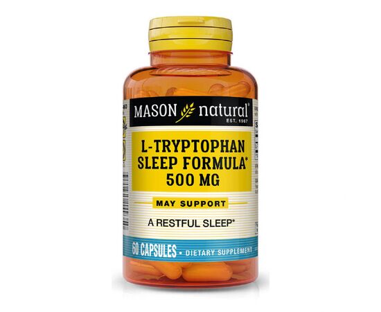 Аминокислота Mason Natural L-триптофан 500 мг, Формула для сна, L-Tryptophan Sleep Form (MAV14935)