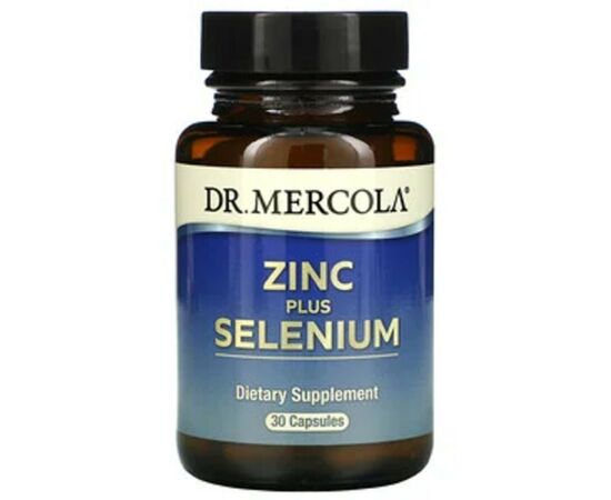Минералы Dr. Mercola Цинк и Селен, Zinc plus Selenium, 30 капсул (MCL-03065)