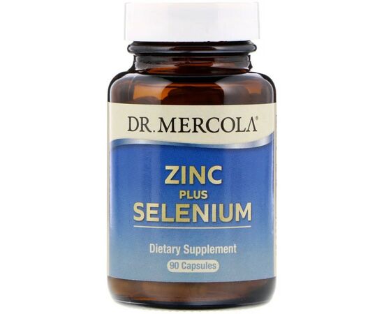 Мінерали Dr. Mercola Цинк і Селен, Zinc plus Selenium, 90 капсул (MCL-03152)