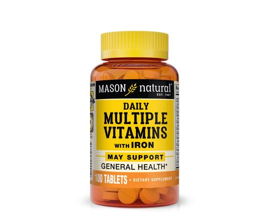 Мультивитамин Mason Natural Мультивитамины с железом на каждый день, Daily Multiple Vita (MAV00001)