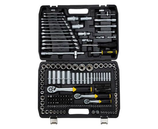 Набор инструментов Sigma насадок торцевых и бит 1/4", 3/8", 1/2" 216шт CrV (6003841), изображение 3 Набор инструментов Sigma насадок торцевых и бит 1/4", 3/8", 1/2" 216шт CrV (6003841), изображение 3