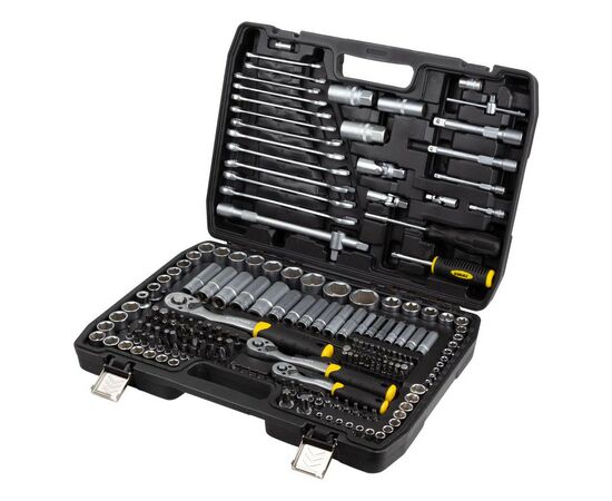 Набор инструментов Sigma насадок торцевых и бит 1/4", 3/8", 1/2" 216шт CrV (6003841)