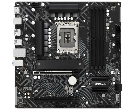 Материнская плата ASRock B760M PG LIGHTNING, изображение 2 Материнская плата ASRock B760M PG LIGHTNING, изображение 2