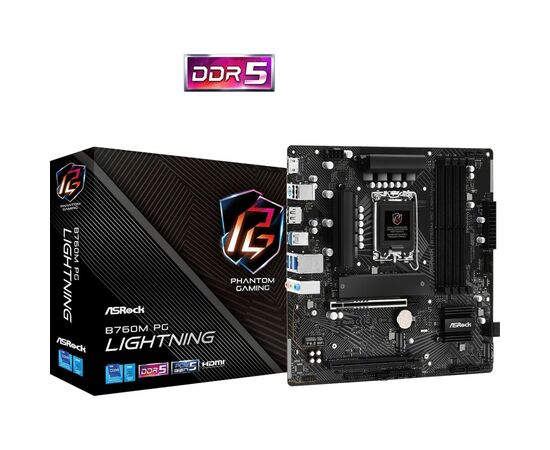 Материнская плата ASRock B760M PG LIGHTNING, изображение 6 Материнская плата ASRock B760M PG LIGHTNING, изображение 6