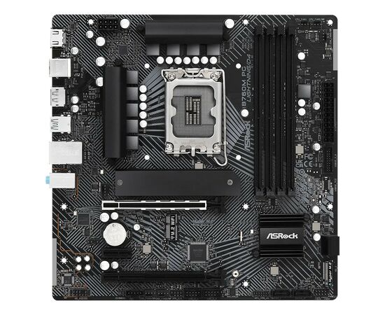 Материнская плата ASRock B760M PG LIGHTNING/D4, изображение 2 Материнская плата ASRock B760M PG LIGHTNING/D4, изображение 2