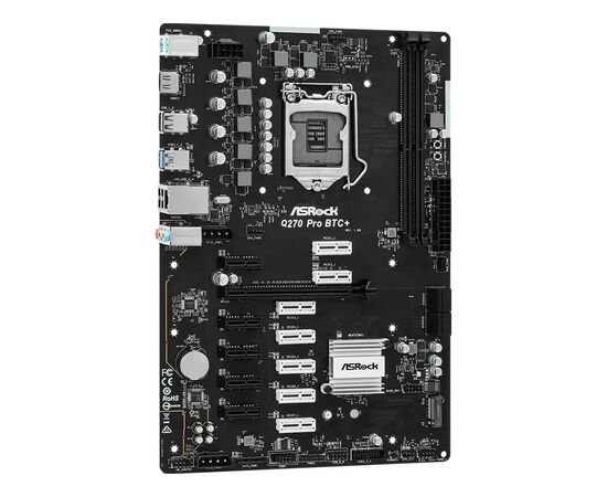 Материнська плата ASRock Q270 PRO BTC+, зображення 4 Материнська плата ASRock Q270 PRO BTC+, зображення 4