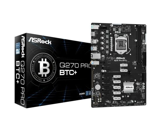 Материнська плата ASRock Q270 PRO BTC+, зображення 6 Материнська плата ASRock Q270 PRO BTC+, зображення 6