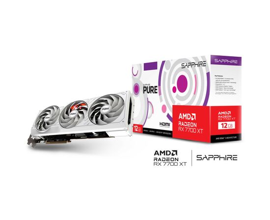 Видеокарта Sapphire RX7700XT 12GB PURE (11335-03-20G), изображение 6 Видеокарта Sapphire RX7700XT 12GB PURE (11335-03-20G), изображение 6