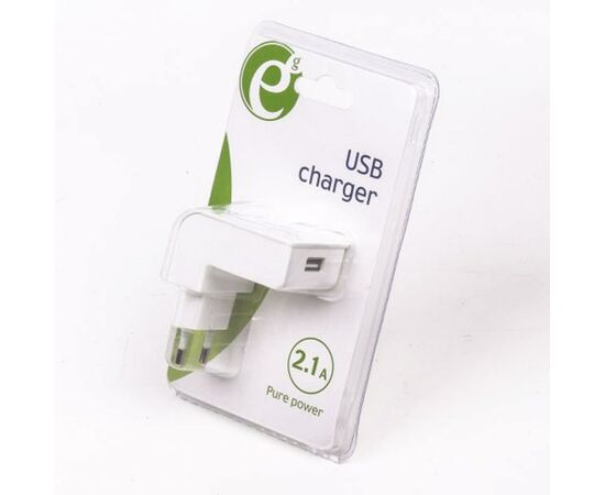 Зарядное устройство EnerGenie USB 2.1A white (EG-UC2A-02-W), изображение 3 Зарядное устройство EnerGenie USB 2.1A white (EG-UC2A-02-W), изображение 3