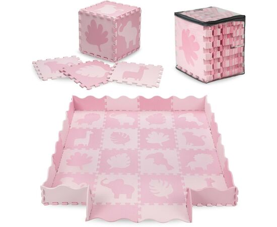 Детский коврик MoMi пазл Zawi 150 х 150 см Pink (MAED00012), изображение 3 Детский коврик MoMi пазл Zawi 150 х 150 см Pink (MAED00012), изображение 3