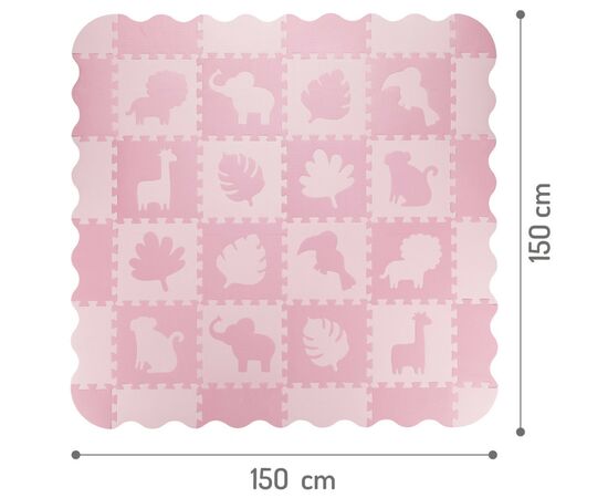 Детский коврик MoMi пазл Zawi 150 х 150 см Pink (MAED00012), изображение 4 Детский коврик MoMi пазл Zawi 150 х 150 см Pink (MAED00012), изображение 4