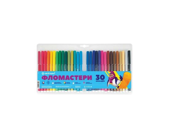 Фломастеры Centropen 7550/30 COLOUR WORLD, 30 colors (7550/30 ТП)