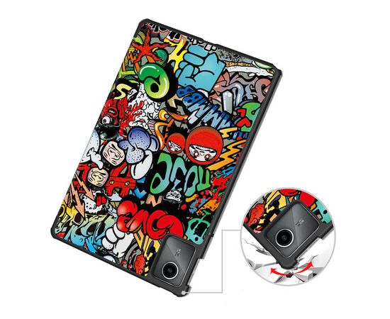 Чехол для планшета BeCover Smart Case Lenovo Tab M11 (2024) TB-TB330FU/Xiaoxin Pad 11 (2024) 11" Graffiti (710757), изображение 6 Чехол для планшета BeCover Smart Case Lenovo Tab M11 (2024) TB-TB330FU/Xiaoxin Pad 11 (2024) 11" Graffiti (710757), изображение 6