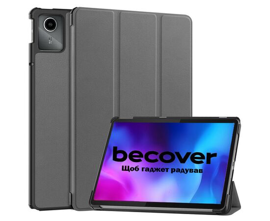 Чехол для планшета BeCover Smart Case Lenovo Tab M11 (2024) TB-TB330FU/Xiaoxin Pad 11 (2024) 11" Gray (710753), изображение 8 Чехол для планшета BeCover Smart Case Lenovo Tab M11 (2024) TB-TB330FU/Xiaoxin Pad 11 (2024) 11" Gray (710753), изображение 8