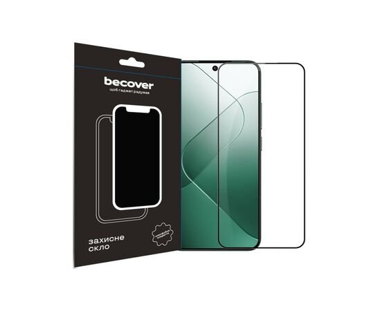 Стекло защитное BeCover Xiaomi 14 5G Black (710789)