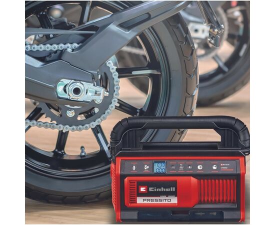 Автомобильный компрессор Einhell гібридний PRESSITO 18/25 Hybrid, PXC, 230/18В, 11бар, 25л/хв, можливість всмоктування, шланг 710 (4020430), изображение 3 Автомобильный компрессор Einhell гібридний PRESSITO 18/25 Hybrid, PXC, 230/18В, 11бар, 25л/хв, можливість всмоктування, шланг 710 (4020430), изображение 3