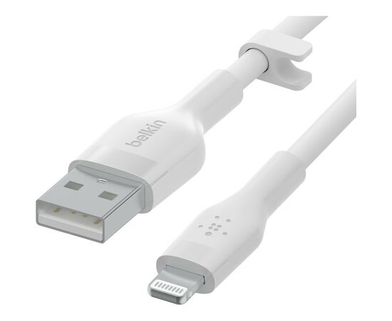 Дата кабель USB 2.0 AM to Lightning 2.0m White Belkin (CAA008BT2MWH), изображение 3 Дата кабель USB 2.0 AM to Lightning 2.0m White Belkin (CAA008BT2MWH), изображение 3