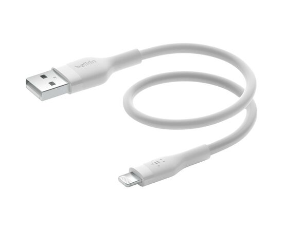 Дата кабель USB 2.0 AM to Lightning 2.0m White Belkin (CAA008BT2MWH), изображение 5 Дата кабель USB 2.0 AM to Lightning 2.0m White Belkin (CAA008BT2MWH), изображение 5