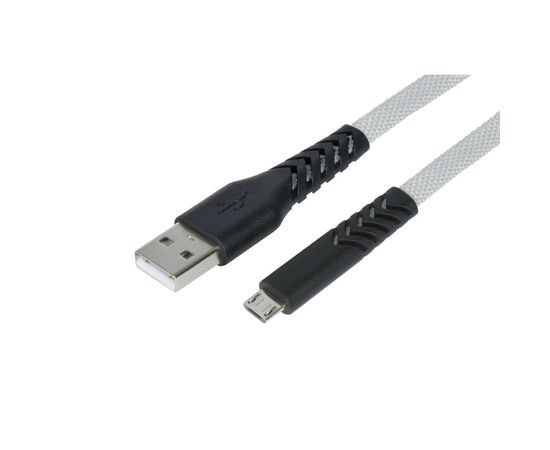 Дата кабель USB 2.0 AM to Micro 5P 1.0m Gray 2E (2E-CCMT-1MGR), изображение 2 Дата кабель USB 2.0 AM to Micro 5P 1.0m Gray 2E (2E-CCMT-1MGR), изображение 2