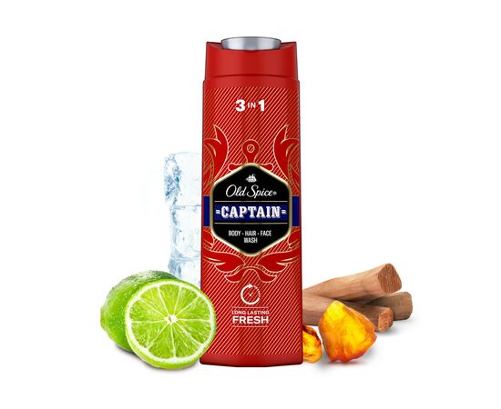 Гель для душа Old Spice 2-в-1 Captain 250 мл (8001090965431), изображение 6 Гель для душа Old Spice 2-в-1 Captain 250 мл (8001090965431), изображение 6