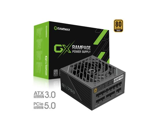Блок питания Gamemax 750W (GX-750 PRO BK (ATX3.0 PCIe5.0)), изображение 11 Блок питания Gamemax 750W (GX-750 PRO BK (ATX3.0 PCIe5.0)), изображение 11