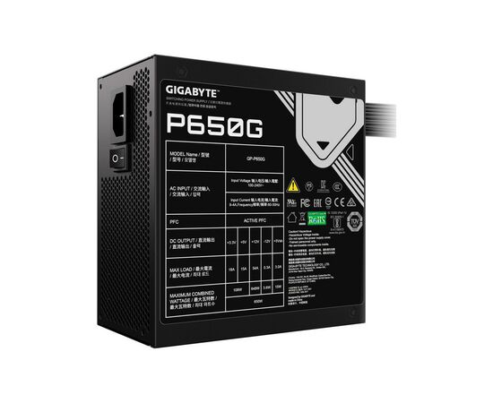 Блок питания GIGABYTE 650W (GP-P650G), изображение 5 Блок питания GIGABYTE 650W (GP-P650G), изображение 5