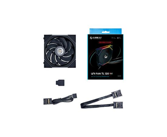 Кулер до корпусу Lian Li Reverse TL 120-1, Black Cooler (G99.12RTL1B.00), зображення 3 Кулер до корпусу Lian Li Reverse TL 120-1, Black Cooler (G99.12RTL1B.00), зображення 3