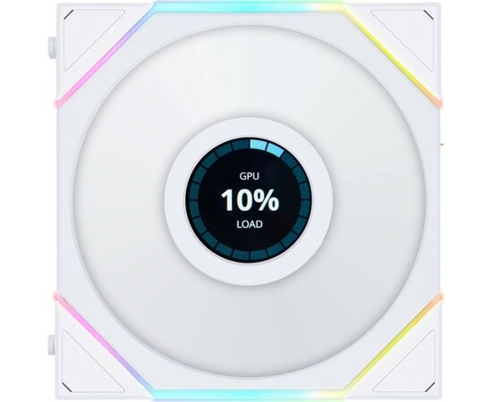 Кулер для корпуса Lian Li Reverse TL LCD 120-1, White Cooler (G99.12RTLLCD1W.00)