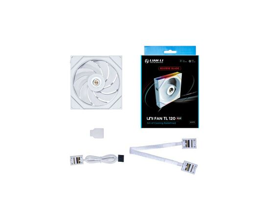 Кулер для корпуса Lian Li TLLCD 120-1, White Cooler (G99.12TLLCD1W.00), изображение 3 Кулер для корпуса Lian Li TLLCD 120-1, White Cooler (G99.12TLLCD1W.00), изображение 3