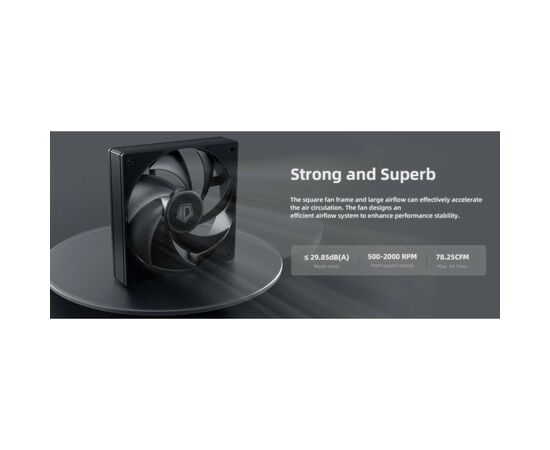 Кулер для корпуса ID-Cooling AF-125-K TRIO, изображение 10 Кулер для корпуса ID-Cooling AF-125-K TRIO, изображение 10