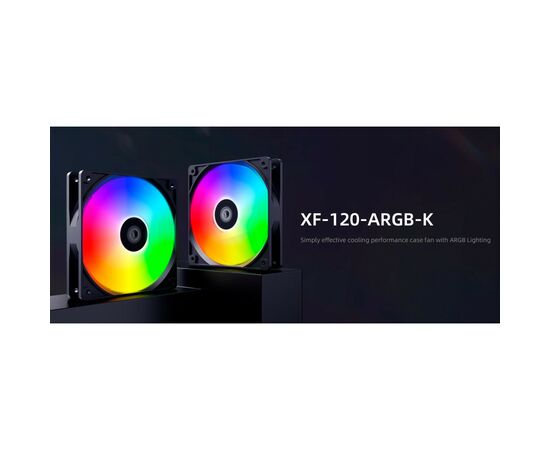 Кулер для корпуса ID-Cooling XF-120-ARGB-K, изображение 7 Кулер для корпуса ID-Cooling XF-120-ARGB-K, изображение 7