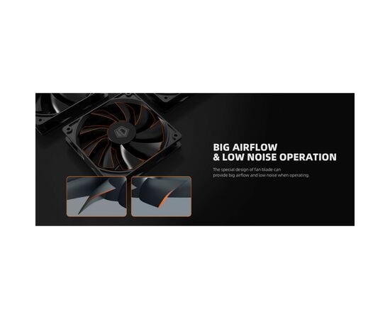 Кулер для корпуса ID-Cooling XF-120-K, изображение 8 Кулер для корпуса ID-Cooling XF-120-K, изображение 8