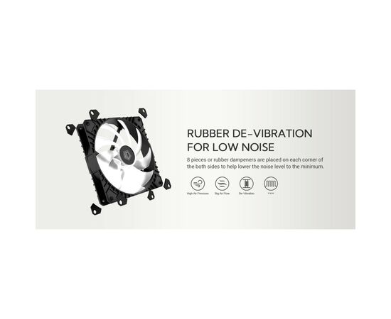 Кулер для корпуса ID-Cooling WF-14025-XT ARGB, изображение 8 Кулер для корпуса ID-Cooling WF-14025-XT ARGB, изображение 8