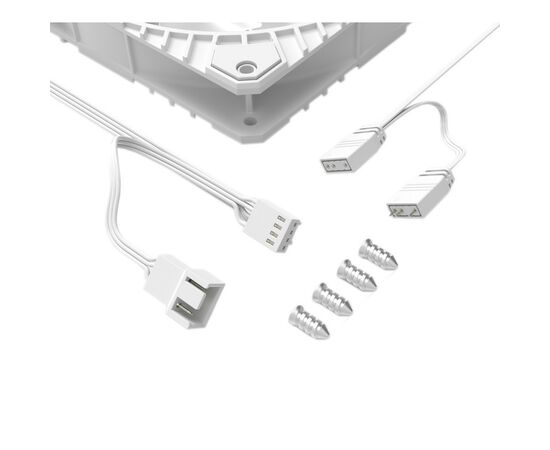 Кулер для корпуса ID-Cooling WF-14025-XT ARGB WHITE, изображение 4 Кулер для корпуса ID-Cooling WF-14025-XT ARGB WHITE, изображение 4