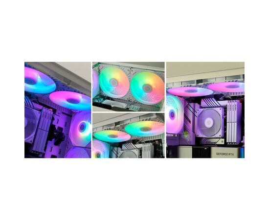 Кулер для корпуса ID-Cooling WF-14025-XT ARGB WHITE, изображение 8 Кулер для корпуса ID-Cooling WF-14025-XT ARGB WHITE, изображение 8