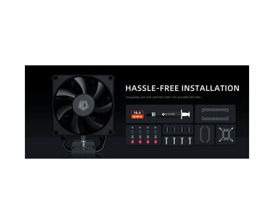 Кулер для процессора ID-Cooling FROZN A400 Black, изображение 11 Кулер для процессора ID-Cooling FROZN A400 Black, изображение 11