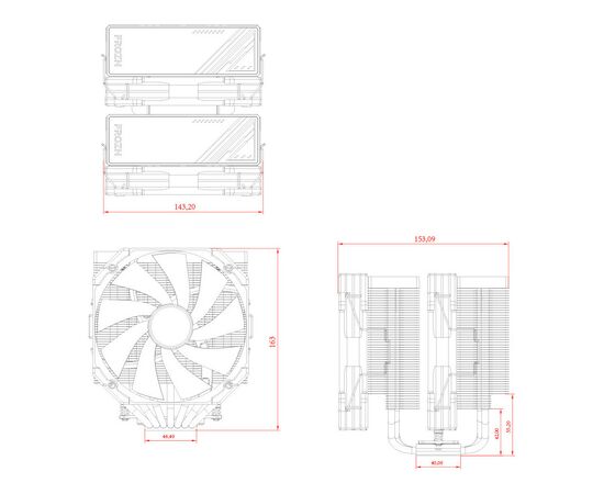 Кулер до процесора ID-Cooling FROZN A720 Black, зображення 7 Кулер до процесора ID-Cooling FROZN A720 Black, зображення 7