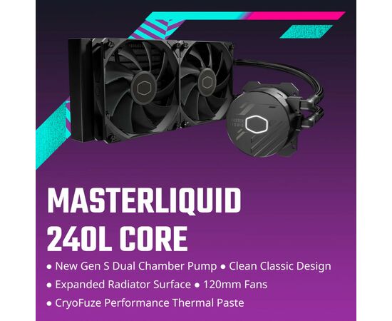 Система водяного охлаждения CoolerMaster MLW-D24M-A17PK-R1, изображение 7 Система водяного охлаждения CoolerMaster MLW-D24M-A17PK-R1, изображение 7