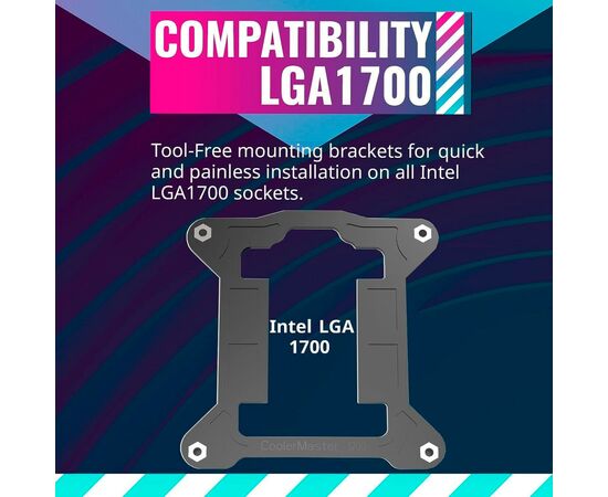 Кулер для процессора CoolerMaster RR-I7C7-18PA-B1, изображение 6 Кулер для процессора CoolerMaster RR-I7C7-18PA-B1, изображение 6