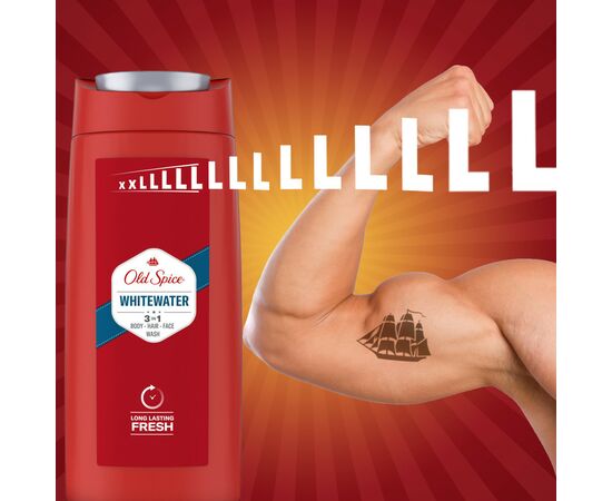 Гель для душа Old Spice Whitewater 675 мл (8006540280195), изображение 4 Гель для душа Old Spice Whitewater 675 мл (8006540280195), изображение 4