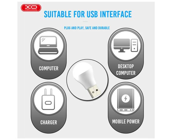 Лампа USB XO XO-Y1 (1283126558542), изображение 8 Лампа USB XO XO-Y1 (1283126558542), изображение 8