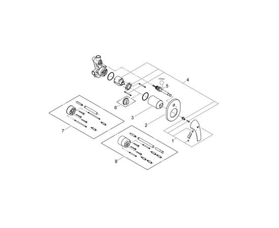 Смеситель Grohe BauCurve (29043000), изображение 7 Смеситель Grohe BauCurve (29043000), изображение 7